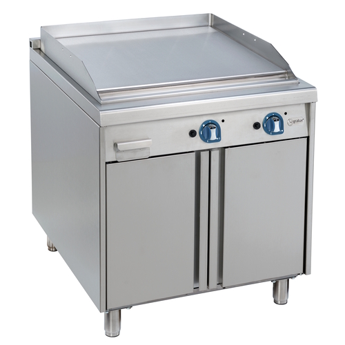 Gas countertop griddle with cabinet - NA